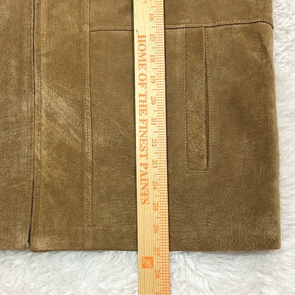 Claiborne Tan Suede Jacket - Picture 7 of 15